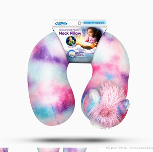 6x Cloudz Plush Kids Travel Animal Neck Pillow : Fluffy Unicorn